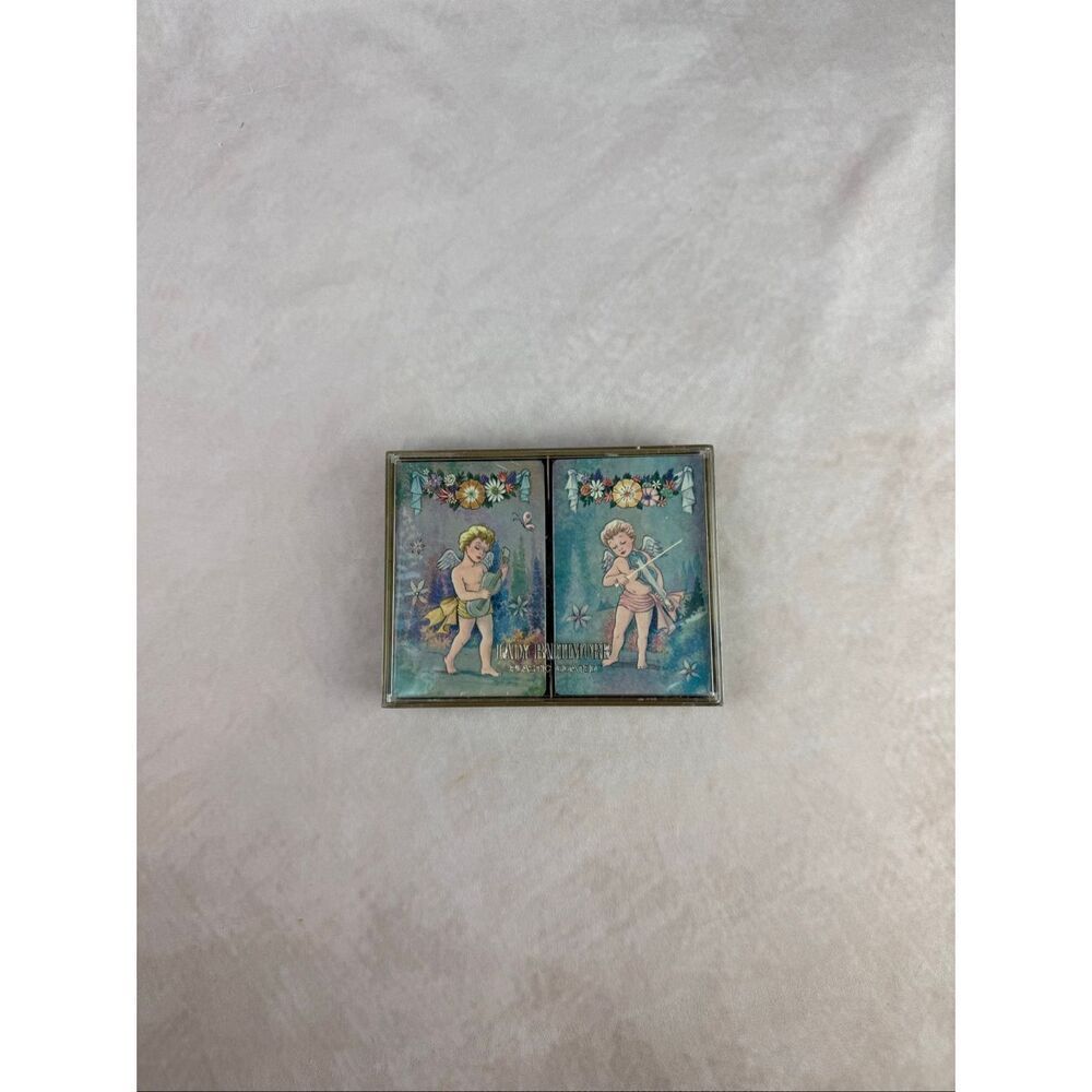 Vintage Cherub Playing Cards Angels NOS Lady Baltimore